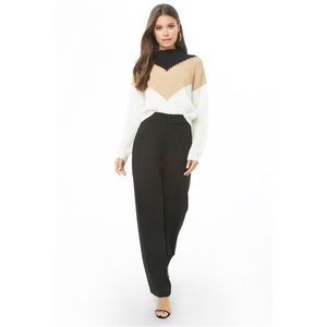 F21 black high rise pants